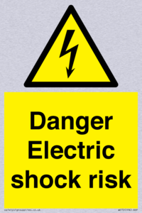 Danger Electric shock risk